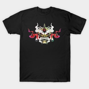 Psychedelic Oni mask T-Shirt